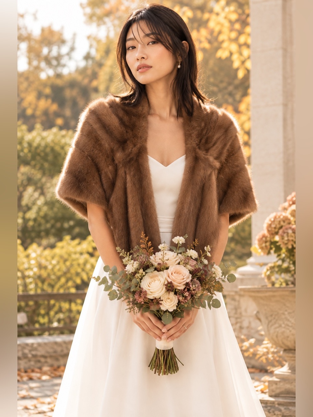 Hudson Bay company Brown Mink Fur stole